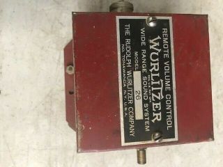 Wurlitzer Remote Volume Control Model 26 Jukebox Juke Box
