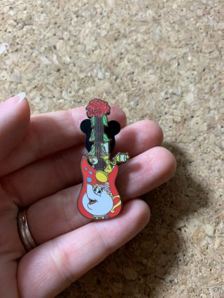 Guitars Mystery - Mrs.  Potts and Lumiere Beauty and the Beast Rose Disney Pin 2