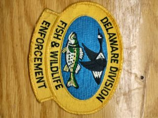 Delaware Division Of Fish & Wildlife Enforcement Shoulder Patch
