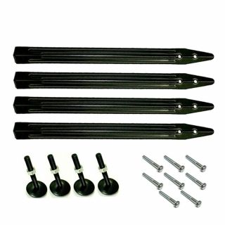 Williams Bally Set Of 4 Black Legs,  Levelers And Bolts