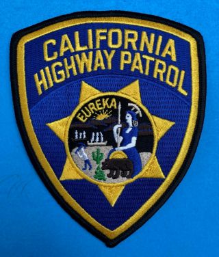 Eureca Official California Highway Patrol Patch W/ Descriptive Holder