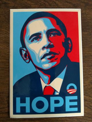Barack Obama Hope 2008 Shepard Fairey Art Sticker President Campaign USA 2