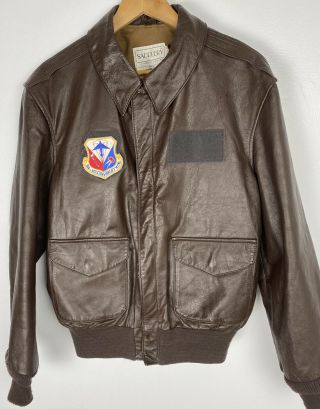 Vintage A - 2 Flight Bomber Jacket 42 R Saddlery / Cooper