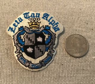 10 Vintage Zeta Tau Alpha Crest Patches - Small