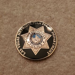 Las Vegas Metropolitan Police Blue Line Challenge Coin