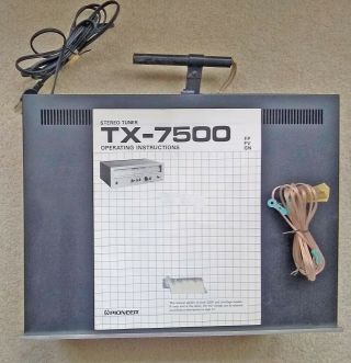 PIONEER TX - 7500 Vintage Stereo AM - FM Tuner 3