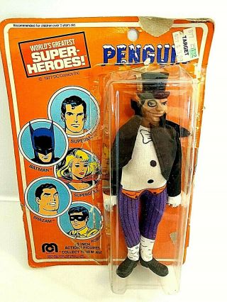 ©1977 Vintage Mego Penguin 8 " Heroes - Opened / Bubble Taped On Read