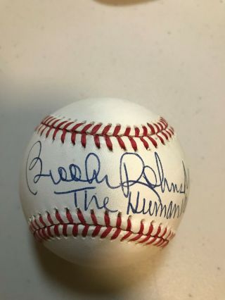 Brooks Robinson Human Vacuum Signed Baseball,  Hof 83 Vintage Al Ball