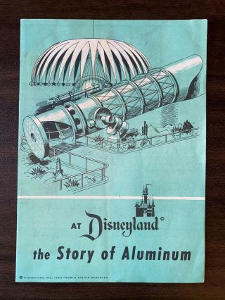 1955 At Disneyland The Story Of Aluminum Brochure