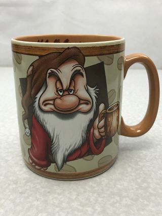 Walt Disney Parks Grumpy 24 Oz.  Coffee Mug Cup Wake Up Grumpy Large Cup Kg E2