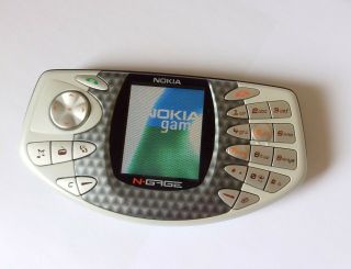Vintage Nokia N - Gage Phone Gsm Smartphone,  Game Card Made In Finland
