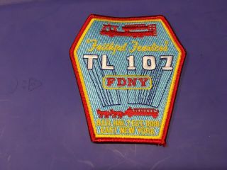 Fdny York Tower Ladder 107 Fire Rescue Department Patch