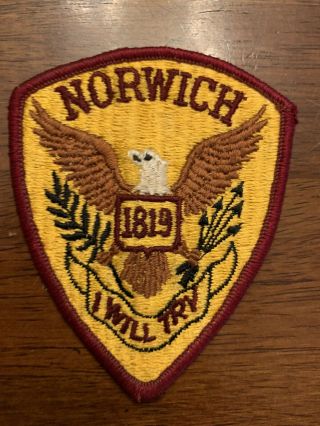 Norwich Connecticut Fire Department Patch