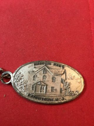 100th Anniversary (1822 - 1922) MASONIC Medal Washington Lodge No.  9,  Eatontown NJ 2