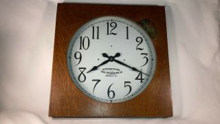 Vintage International Time Recording Co.  Clock Face Clock Endicott,  Ny