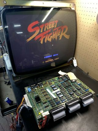 1987 Capcom Street Fighter Arcade Jamma Pcb 100