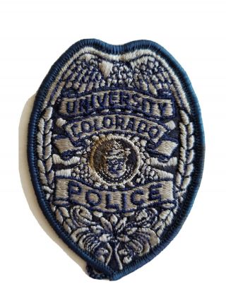 Vintage University Of Colorado Police Officer Badge Patch.  Vtg.  Co