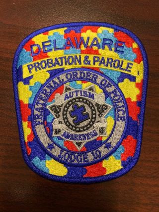 Delaware Probation & Parole Autism Awareness Patch