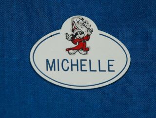 Michelle - Walt Disney Imagineering Cast Member Name Tag Badge - Wdi 1980 