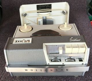 Vintage Wollensak Magnetic Tape Recorder Reel To Reel Model T - 1515,