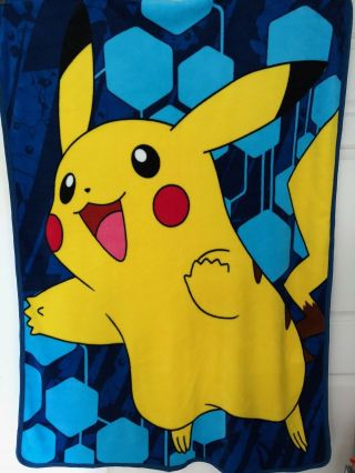 Pokemon Pikachu Soft Plush Throw Blanket