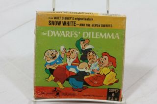 Walt Disney Snow White And The Seven Dwarfs 8 Mm Film B&w Silent 1101