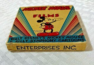 Vintage Mickey Mouse Silly Symphony Cartoons 8mm Film 1453 - B Donald Duck Fireman 2