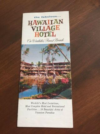 Hawaiian Village Hotel Waikiki Beach 1960 