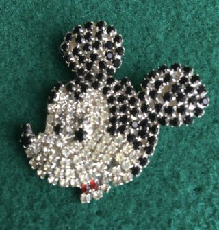 Vintage Butler And Wilson Mickey Mouse Brooch Pin