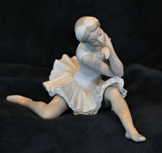 Vintage Lladro Ballerina Figurine 4855 “death Of A Swan”,  Matte Finish,  Retired