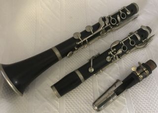 Vintage Henry Pourcelle Clarinet France Professional Quality Instrument