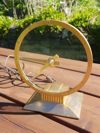 Vintage Jefferson Golden Hour Mystery Clock 1953 580 - 101