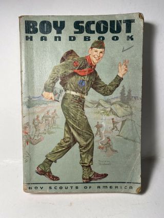 Vintage 1965 Boy Scout Handbook Bsa Norman Rockwell
