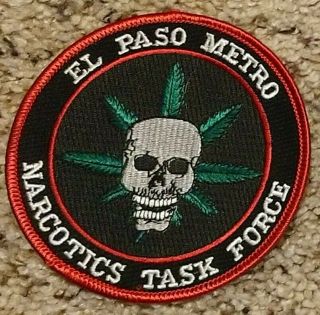 El Paso Texas Metro Narcotics Task Force Police Patch