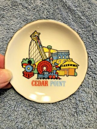 Vintage Cedar Point Souvenir Miniature Plate