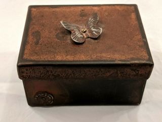 Jan Barboglio The Giving Box Vintage Hand Forged Iron Metal Butterfly
