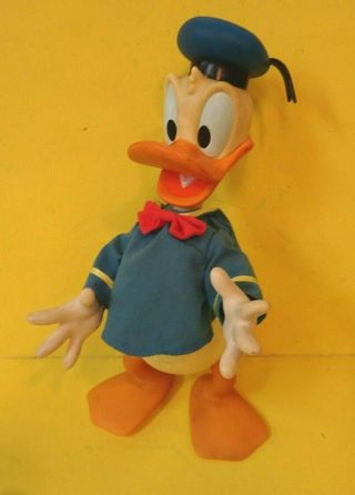 Vintage Applause Disney Poseable Donald Duck W/original Shirt 9 " Tall