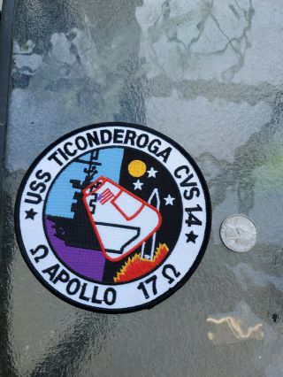 Apollo 17 Recovery Ship Uss Ticonderoga Cvs - 14 Patch