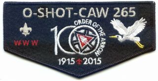 Oa O - Shot - Caw Lodge 265 2015 Oa Centennial Flap