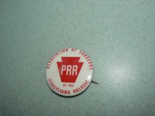 Vintage Pennsylvania Railroad Prr Rr Company Pinback Advertising Button
