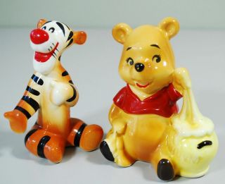 Vintage Walt Disney Productions Winnie The Pooh With Hunny & Tigger Figurines