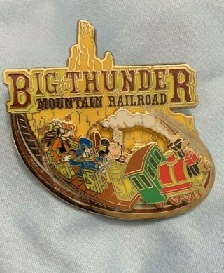 Disney Trading Pin Big Thunder Mountain Railroad Ride Attraction Moving Train