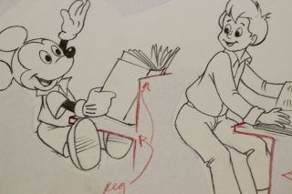 Walt Disney Book Illustration Roy Wilson Art Mickey Mouse Book Holiday Tradition