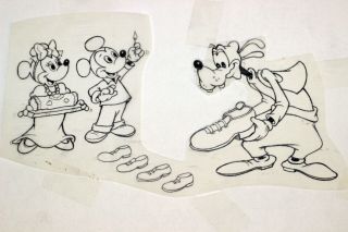 Walt Disney Book Drawing Roy Wilson Art Mickey Mouse Goofy Minnie Book Holidays