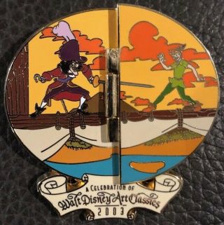 Dcl/wdac Adventure On The High Seas Peter Pan Hook Storybook Limited Ed Pin 2003