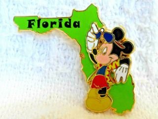 2002 Disney 3d Trading Pin State Character Florida Mickey Mouse