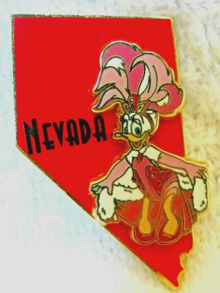 2002 Disney 3d Trading Pin State Character Nevada Showgirl Daisy Duck