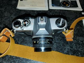 Vintage Pentax Asahi K1000 SLR Film Camera w/ SMC Pentax - M 50mm 1:2 Lens etc 3