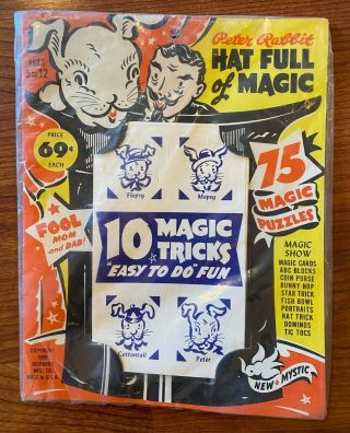Vintage 1959 Peter Rabbit Hat Full Of Magic Puzzle Kit - &