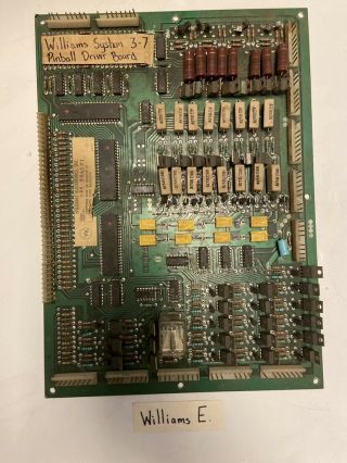Williams System 3 - 7 Pinball Driver Board,  Not